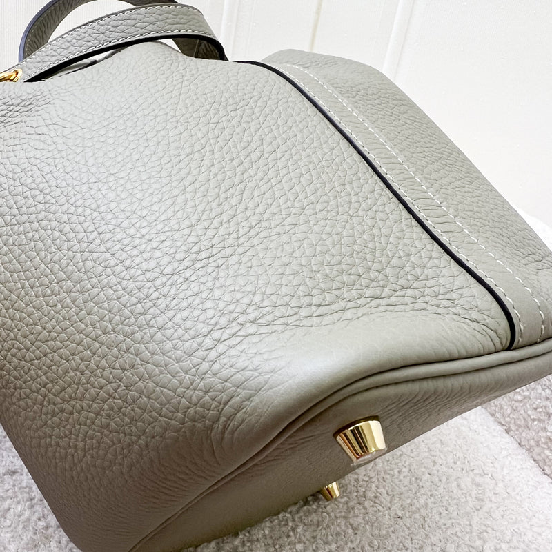 Hermes Picotin 18 in Sage Clemence Leather and GHW