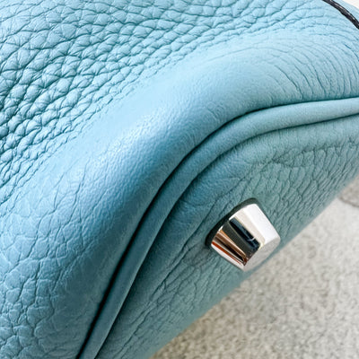 Hermes Picotin 18 in Blue / Green (Likely Bleu Paon) Clemence Leather and PHW