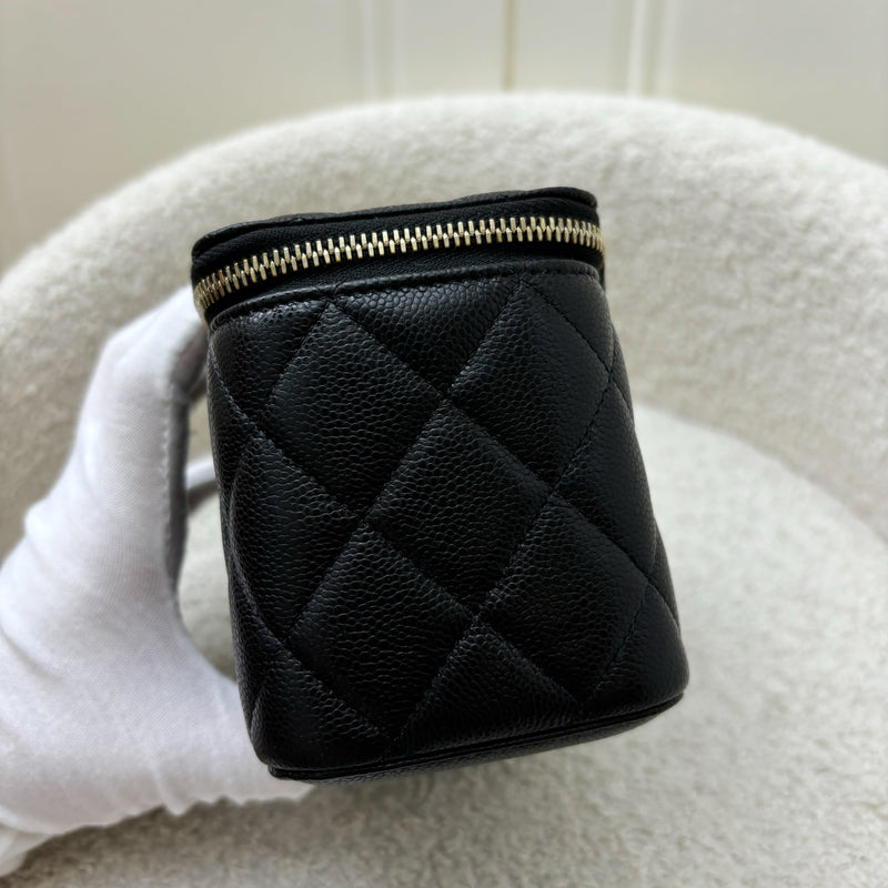 Chanel Classic Small Vanity in Black Caviar and LGHW