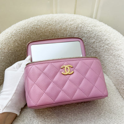 Chanel "Pick Me Up" Vanity on Chain in 22S Pink Caviar and AGHW