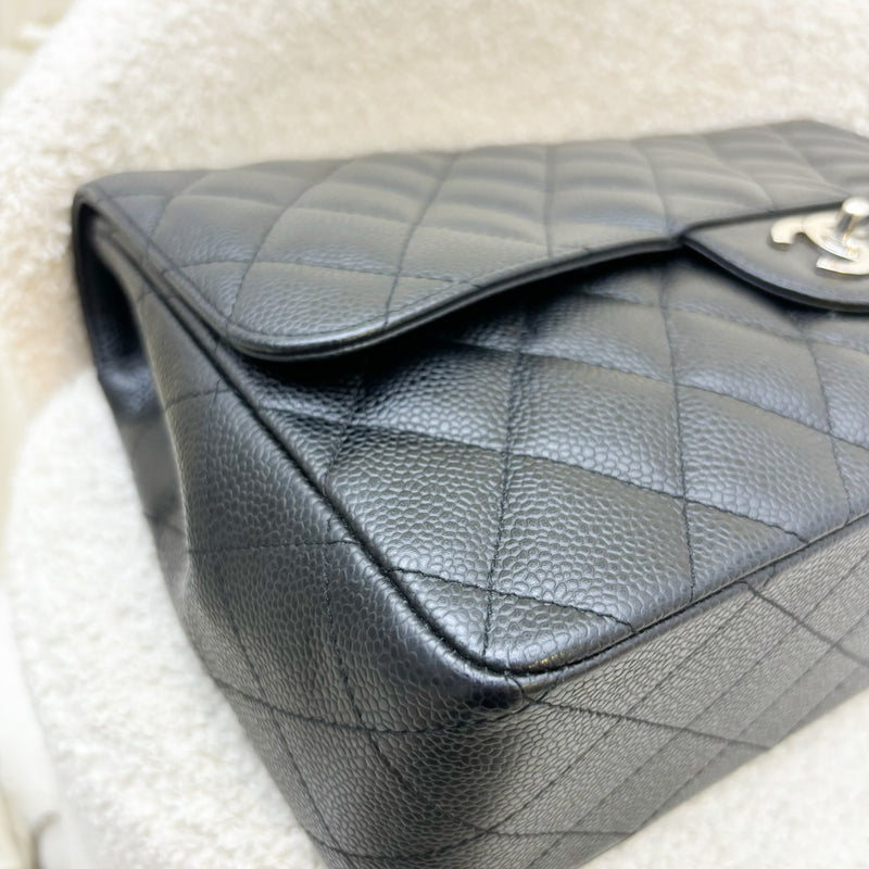 Chanel Jumbo Classic Flap SF in Black Caviar and SHW