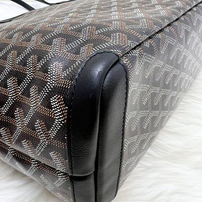 Goyard Artois PM Tote in Black Signature Goyardine Canvas