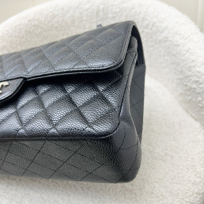 Chanel Medium Classic Flap CF in Black Caviar and SHW