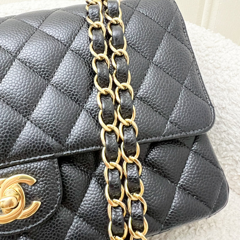 Chanel Medium Classic Flap CF in Black Caviar and GHW