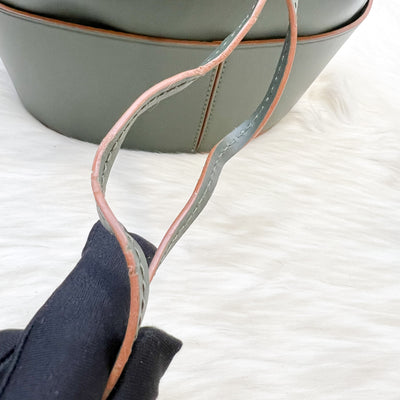 Loewe Balloon Bag in Dark Olive Green Calfskin and GHW