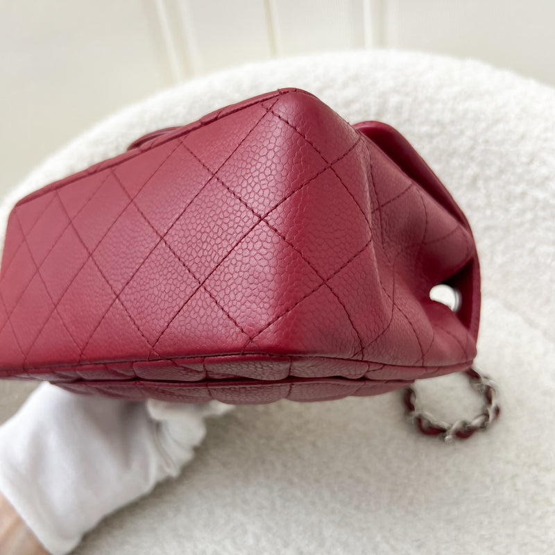 Chanel Classic Square Mini Flap in Red Caviar and SHW