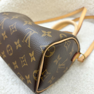 LV Nano Speedy in Monogram Canvas GHW (Non-detachable Strap Version)