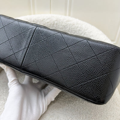 Chanel Jumbo Classic Flap SF in Black Caviar and SHW