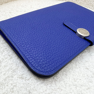 Hermes Dogon Duo Wallet in Blue Electric Togo and PHW