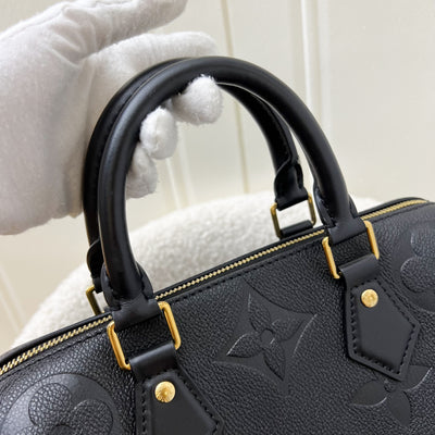 LV Speedy Bandouliere 25 in Black Giant Monogram Empreinte Leather and GHW