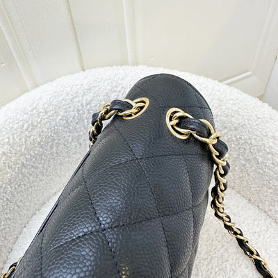 Chanel Jumbo Classic Flap DF in Black Caviar and GHW