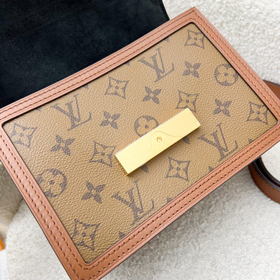 LV Mini Dauphine in Reverse Monogram, Monogram Canvas and GHW