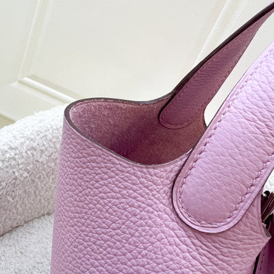 Hermes Picotin 18 in Mauve Sylvestre Clemence Leather and PHW