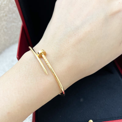 [May 2025] Cartier Juste Un Clou JUC Bracelet in 18K Yellow Gold Size 16