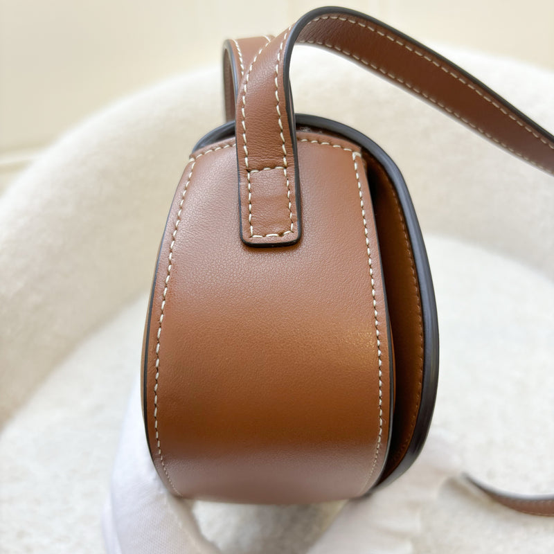 Celine Tabou Clutch on Strap in Tan Calfskin and GHW