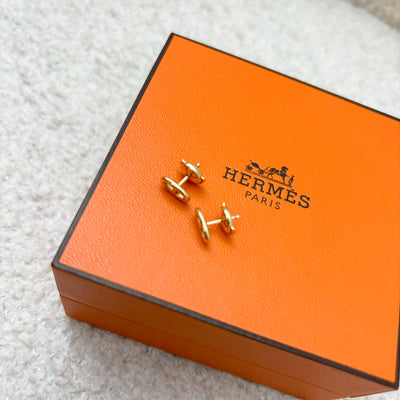 Hermes Chaine D'ancre Earrings, Very Small Model in 18K Rose Gold