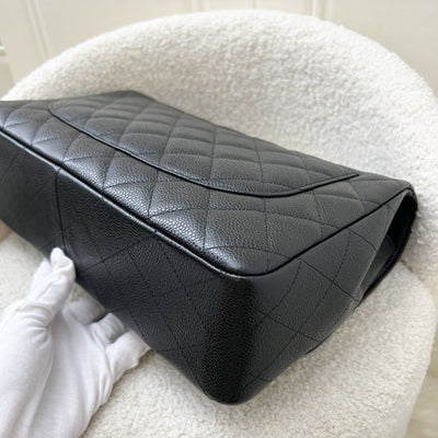 Chanel Jumbo Classic Flap SF in Black Caviar and SHW