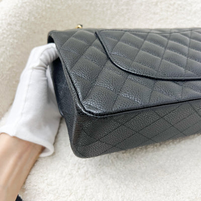 Chanel Medium Classic Flap CF in Black Caviar and GHW