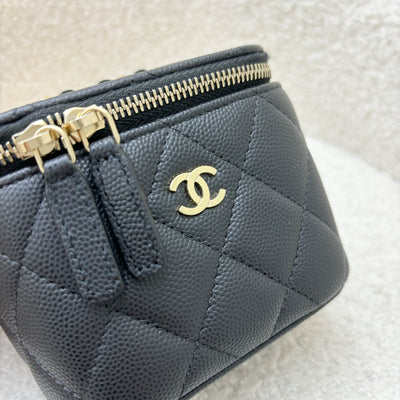 Chanel Mini Vanity in Black Caviar and LGHW