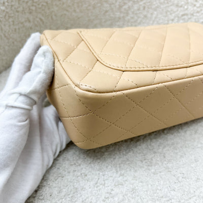 Chanel Classic Mini Rectangle in 22C Beige Stiff Lambskin and LGHW