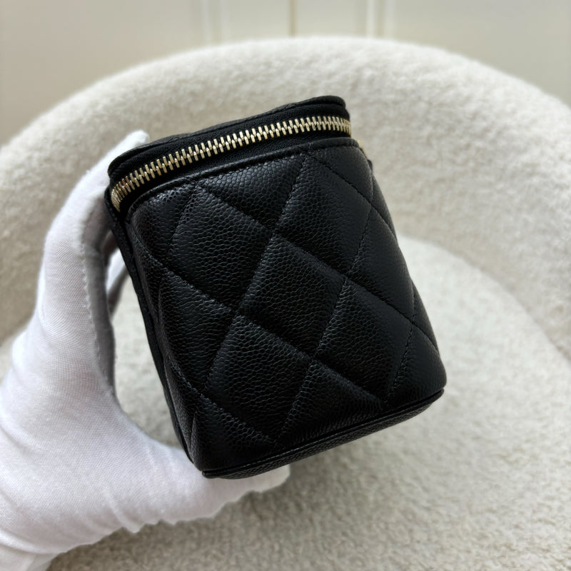 Chanel Classic Small Vanity in Black Caviar and LGHW