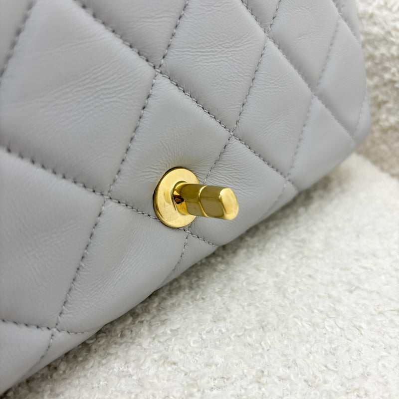 Chanel 22A Seasonal Flap in Grey Lambskin and GHW