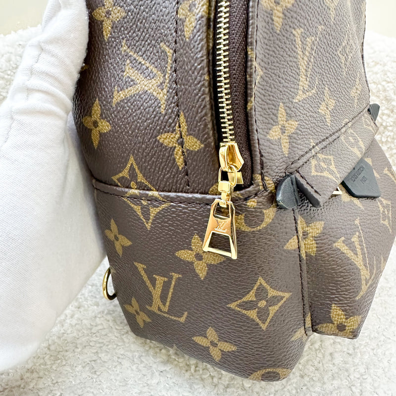 LV Palm Springs Mini Backpack in Monogram Canvas and GHW