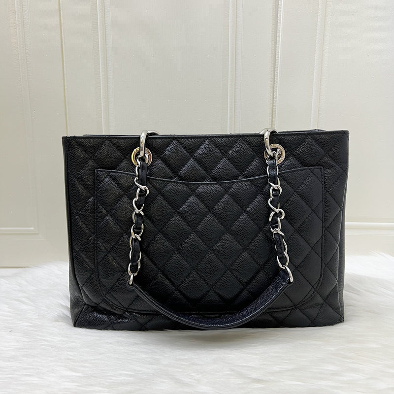 Chanel Grand Shopping Tote GST in Black Caviar and SHW