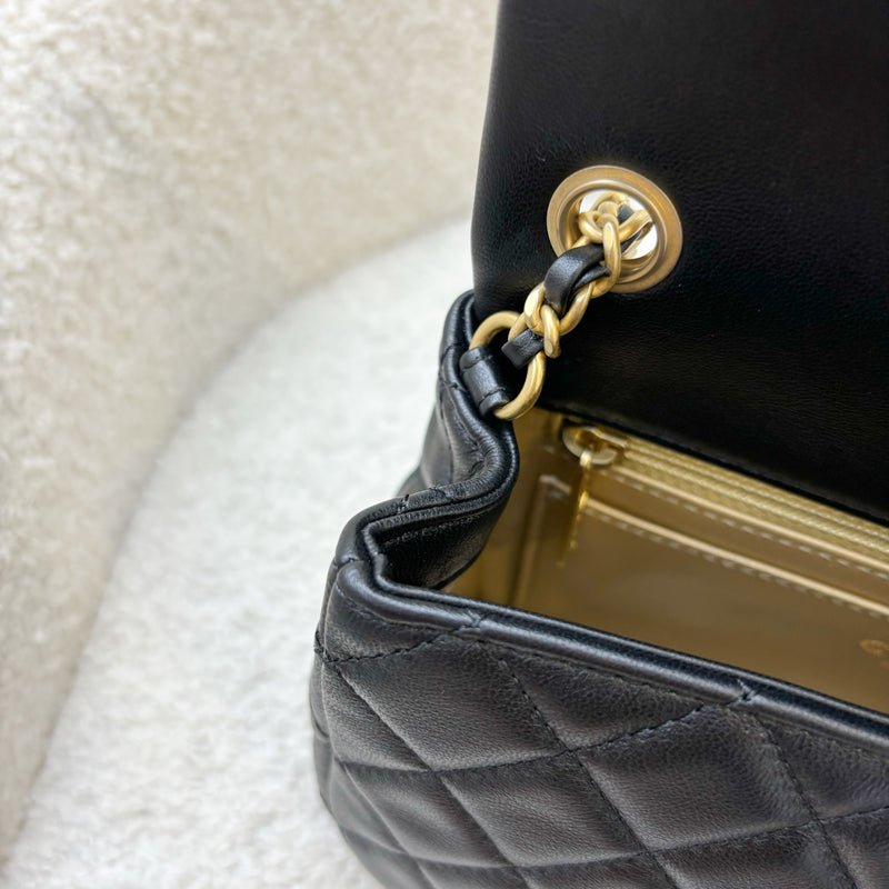 Chanel Pearl Crush Mini Rectangle Flap in Black Lambskin and AGHW