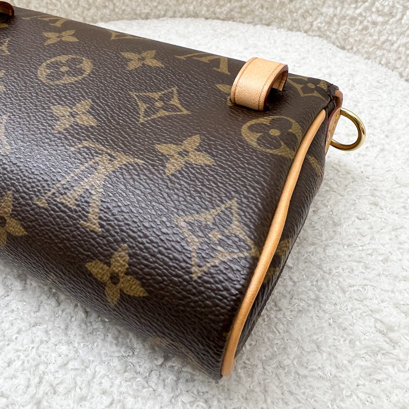 LV Pochette Friendly Two Way Mini Bag in Monogram Canvas GHW