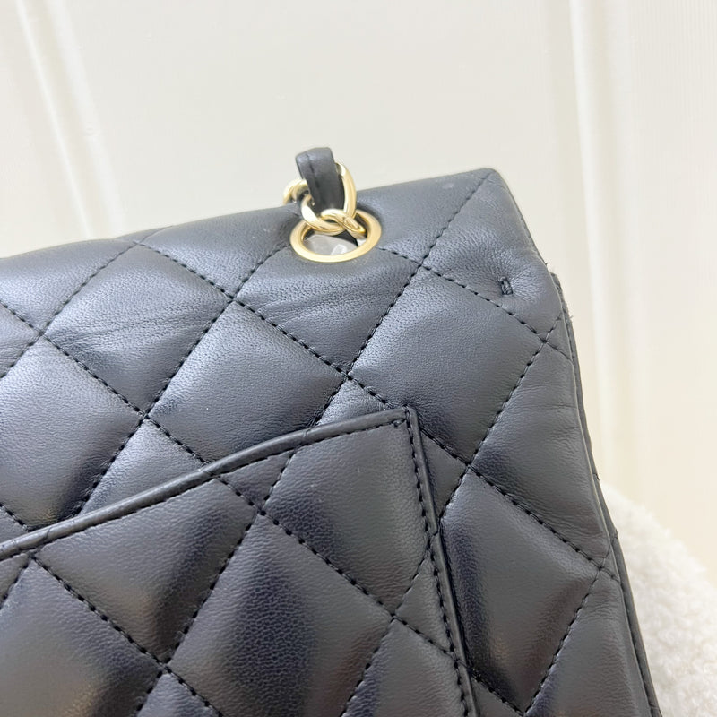 Chanel Maxi Classic Flap SF in Black Lambskin and GHW