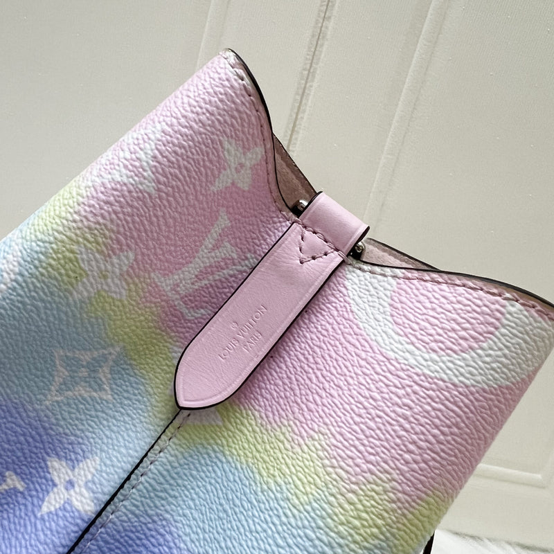 LV Neonoe MM in Pastel Escale Canvas and GHW