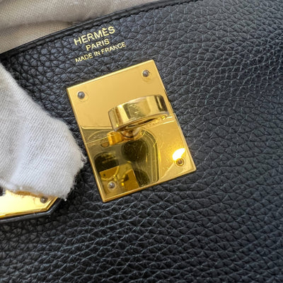 [Full Set, Local Receipt] Hermes Kelly 28 in Noir Black Togo Leather and GHW