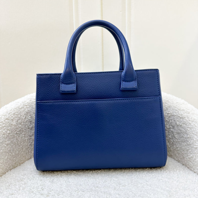 Chanel Neo Executive Mini Tote in Blue Caviar and SHW