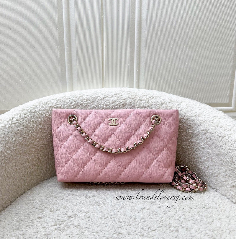 [Brand New] Chanel 25C / 25B Mini Clutch with Chain in Pink Caviar and SHW (Model: AP4423)
