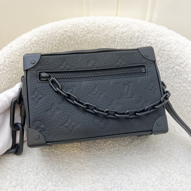 LV Mini Soft Trunk in Black Monogram Embossed Taurillon Calfskin and Black HW