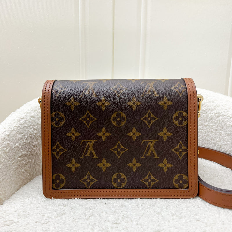 LV Mini Dauphine in Reverse Monogram, Monogram Canvas and GHW