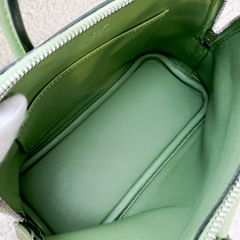 Hermes Mini Bolide in Vert Criquet Evercolor Leather and PHW