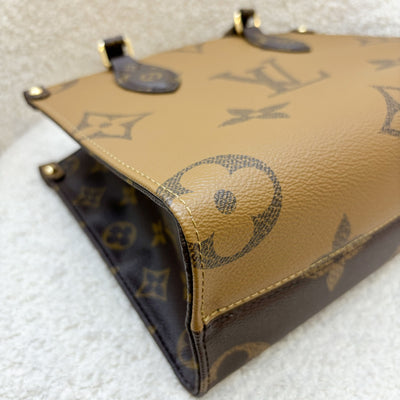 LV Onthego PM in Monogram and Reverse Monogram Canvas and GHW