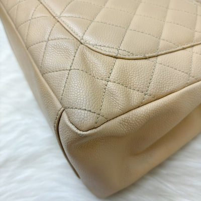 Chanel Grand Shopping Tote GST in Beige Caviar and GHW