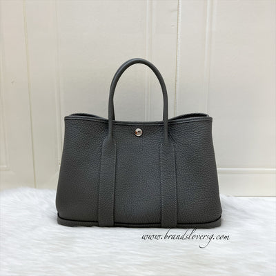 Hermes Garden Party 30 in Gris Meyer Negonda Leather and PHW
