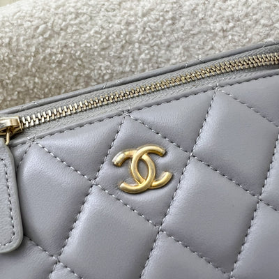 Chanel Pearl Crush Small Vanity in 21B Grey Lambskin and AGHW (Model: AP2303)