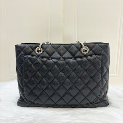 Chanel Grand Shopping Tote GST in Black Caviar and SHW