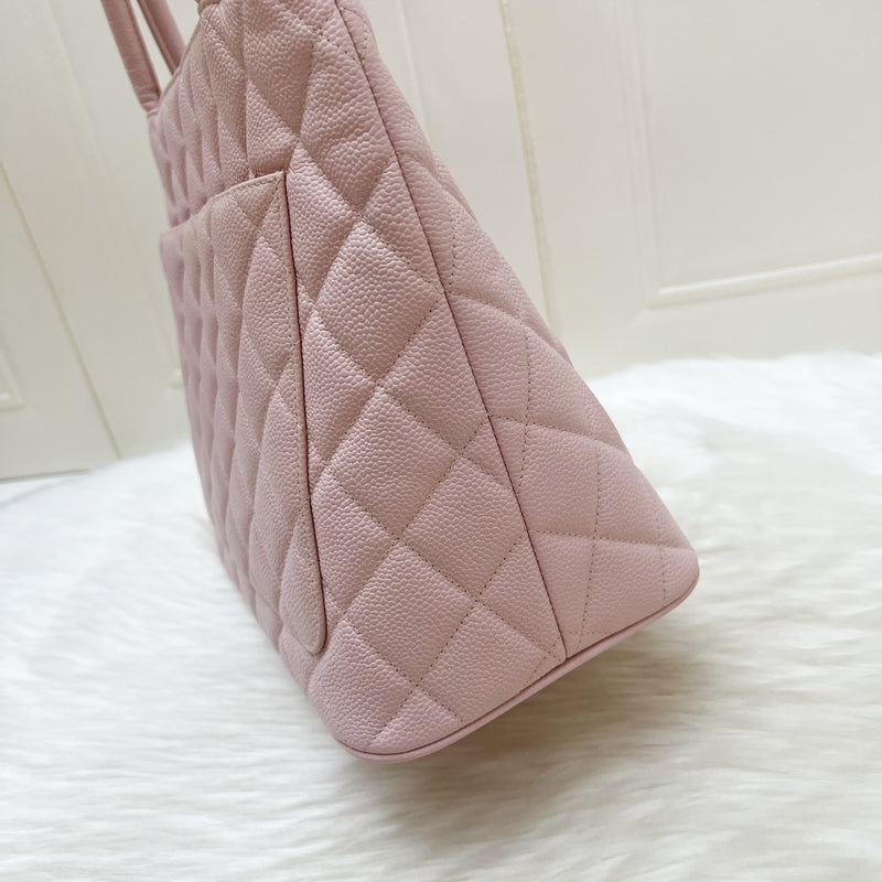 Chanel Vintage Medallion Tote in Sakura Pink Caviar and GHW