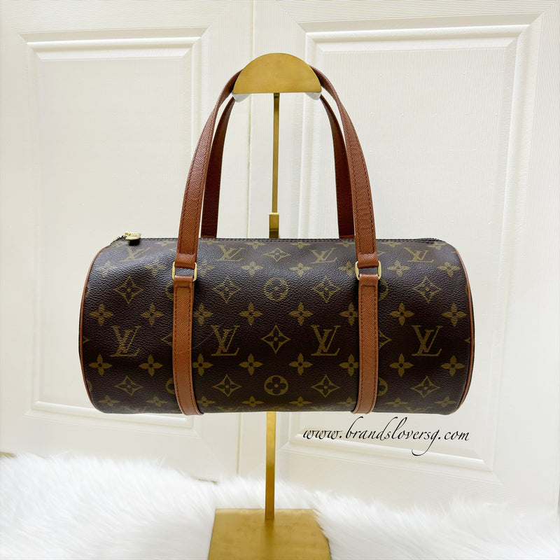 LV Vintage Papillon 30 Top Handle Bag in Monogram Canvas and GHW