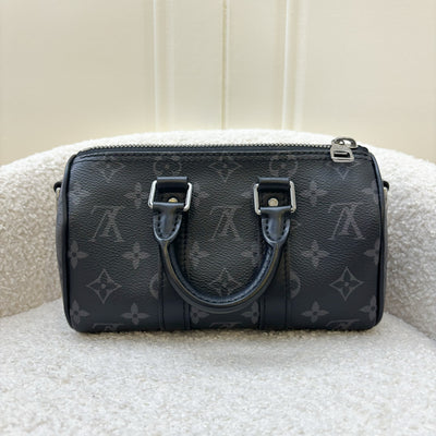 LV Keepall XS in Eclipse Reverse Monogram Canvas and Gunmetal HW