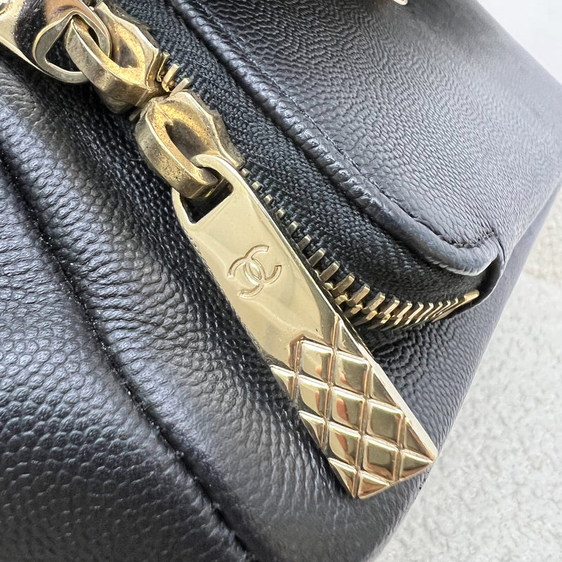 Chanel Large Business Affinity Flap in Black Caviar and LGHW