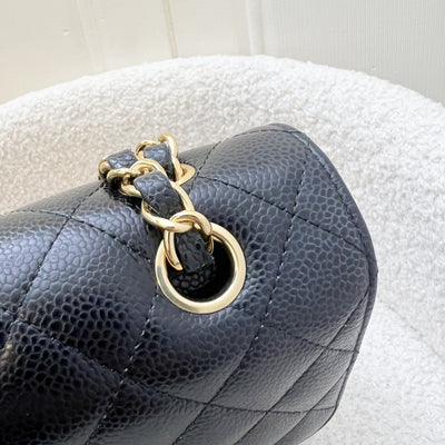 Chanel Medium Classic Flap CF in Black Caviar and GHW