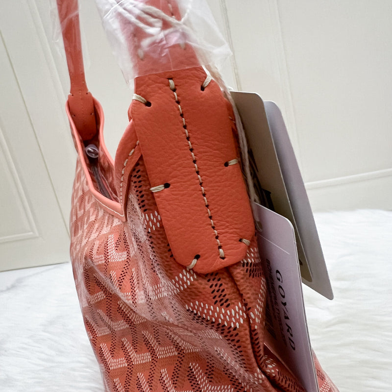 Goyard Boheme Hobo Bag in China Exclusive Limited Edition Coral Goyardine Canvas