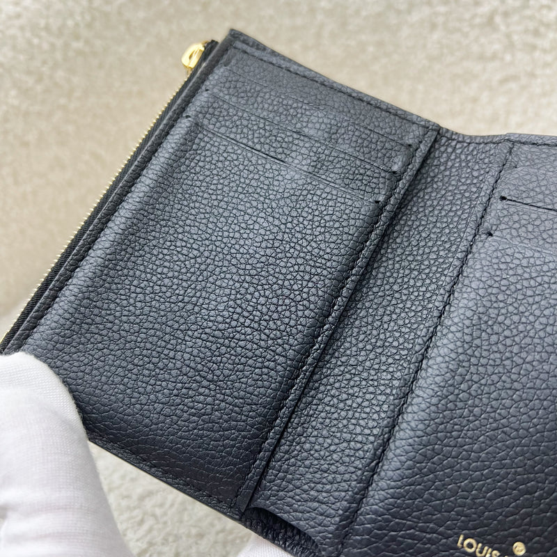 LV Victorine Wallet in Black Empreinte Leather and GHW